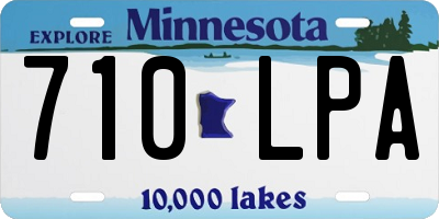 MN license plate 710LPA