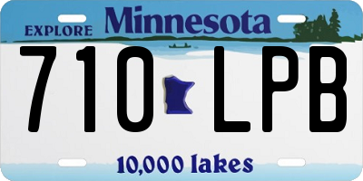 MN license plate 710LPB