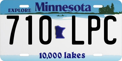 MN license plate 710LPC