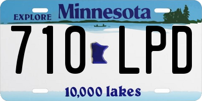 MN license plate 710LPD
