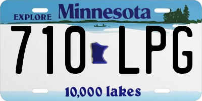 MN license plate 710LPG