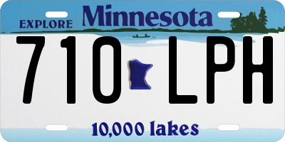 MN license plate 710LPH