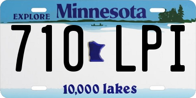 MN license plate 710LPI