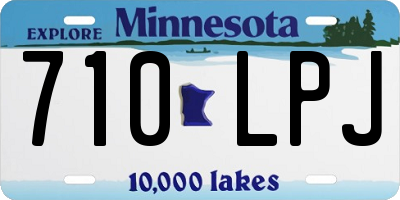 MN license plate 710LPJ