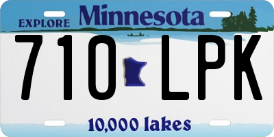 MN license plate 710LPK
