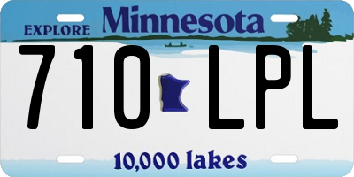 MN license plate 710LPL