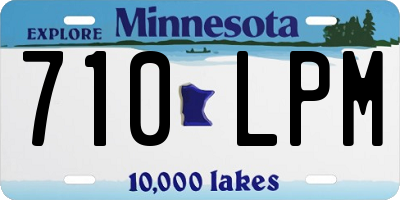 MN license plate 710LPM