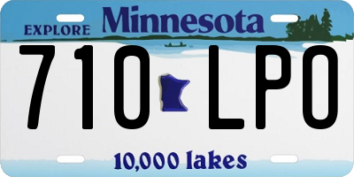 MN license plate 710LPO