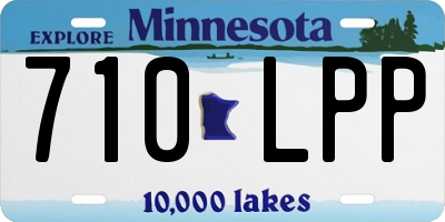 MN license plate 710LPP