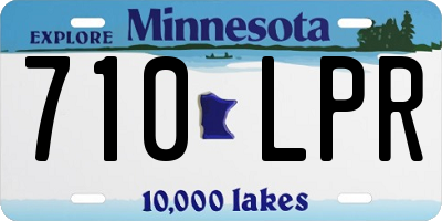 MN license plate 710LPR