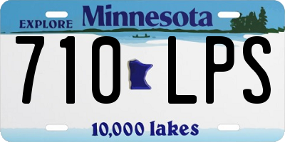 MN license plate 710LPS