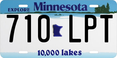 MN license plate 710LPT