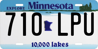 MN license plate 710LPU