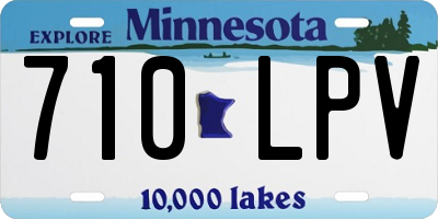 MN license plate 710LPV