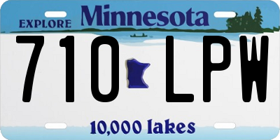 MN license plate 710LPW