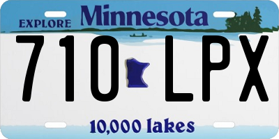 MN license plate 710LPX
