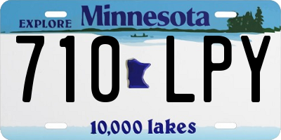 MN license plate 710LPY
