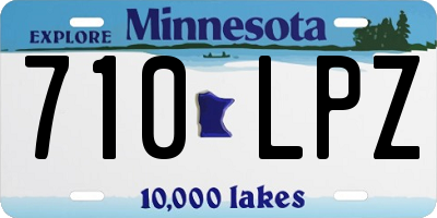 MN license plate 710LPZ