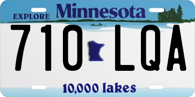 MN license plate 710LQA