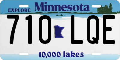 MN license plate 710LQE