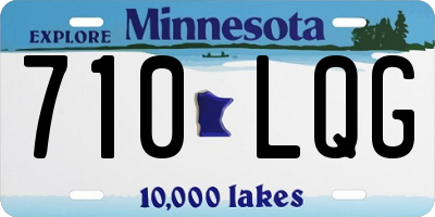 MN license plate 710LQG