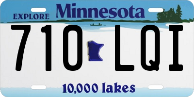 MN license plate 710LQI