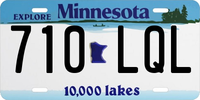MN license plate 710LQL