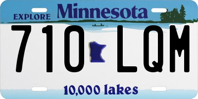 MN license plate 710LQM
