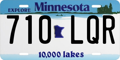 MN license plate 710LQR