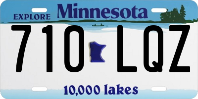 MN license plate 710LQZ