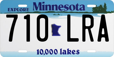 MN license plate 710LRA