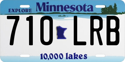 MN license plate 710LRB