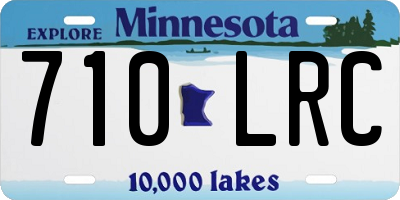 MN license plate 710LRC