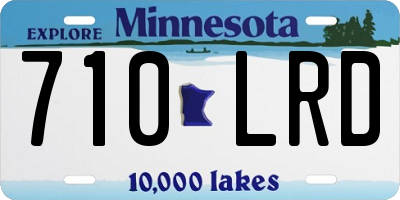 MN license plate 710LRD