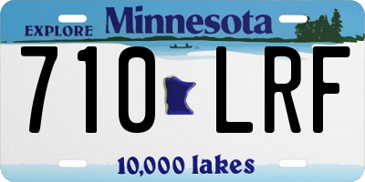 MN license plate 710LRF