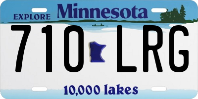 MN license plate 710LRG
