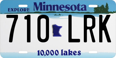 MN license plate 710LRK