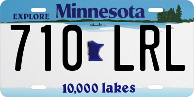 MN license plate 710LRL
