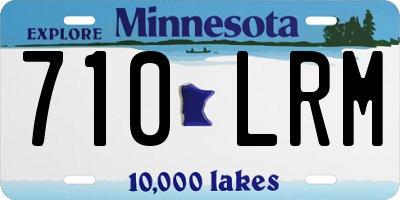 MN license plate 710LRM