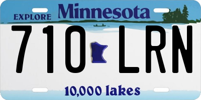 MN license plate 710LRN
