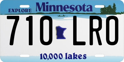 MN license plate 710LRO