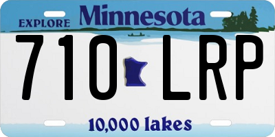 MN license plate 710LRP