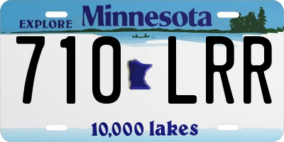 MN license plate 710LRR
