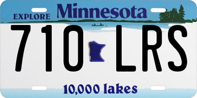 MN license plate 710LRS