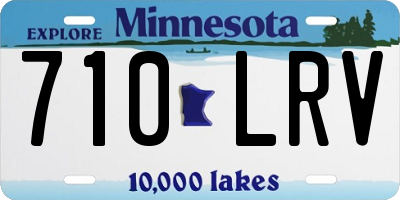 MN license plate 710LRV