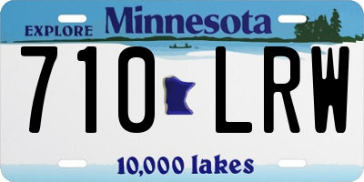 MN license plate 710LRW