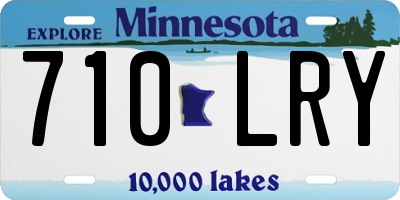 MN license plate 710LRY