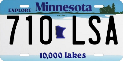 MN license plate 710LSA