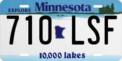 MN license plate 710LSF