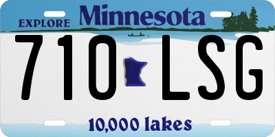 MN license plate 710LSG